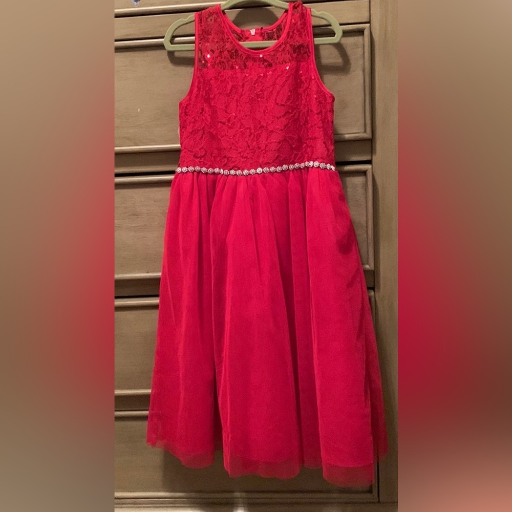 Red girls dress worn once